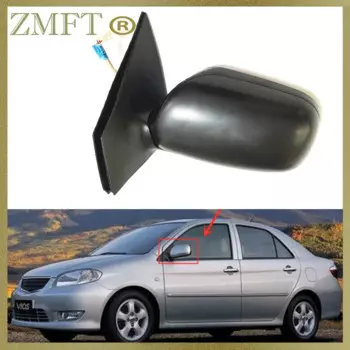 Автомобильное боковое зеркало заднего вида в сборе для Toyota Vios 2003 2004 2005 2006 2007 3PINS Неокрашенный