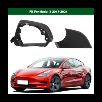 Автомобильное левое боковое зеркало, нижняя крышка с черной рамкой для Tesla Model 3 2017-2021
