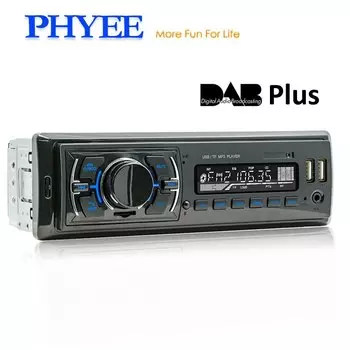Автомобильное радио Dab Autoradio 1 Din Bluetooth Handsfree стерео аудио MP3 плеер FM USB TF Aux ЖК-экран ISO коннектор головное устройство D3307