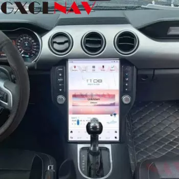 Автомобильное радио с вертикальным экраном 14,4 дюйма для Ford Mustang 2015-2022, Android 11, GPS-навигация, мультимедийный плеер, головное устройство Carplay