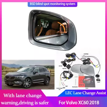 Автомобильное Зеркало для слепых зон, система обнаружения радара для Volvo XC60 2018 BSD, система контроля слепых пятен в микроволновой печи, помощник для вождения