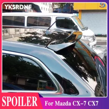 Автомобильные аксессуары для Mazda CX-7 CX7 спойлер 2008-2014 авто ABS пластиковый Неокрашенный праймер задний Багажник крыло багажника спойлер