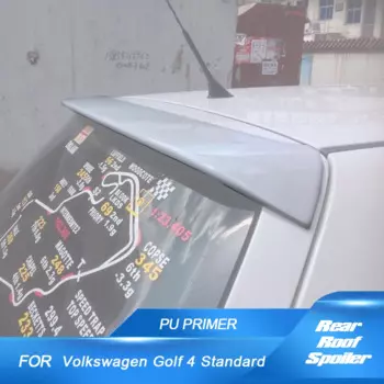 Автомобильные детали, полиуретановый серый задний спойлер на крышу для Volkswagen VW Golf 4 MK4 Standard 1998-2004, задний спойлер на крышу, Стайлинг автомобиля