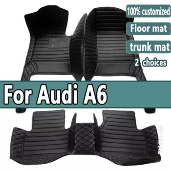 Автомобильные коврики из искусственной кожи на заказ для Audi A6 Avant 4G5 4GD C7 A6 Allroad 4GH 4GJ 2007-2018