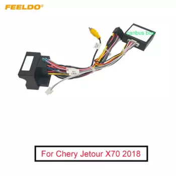 Автомобильный 16-контактный аудио жгут проводов FEELDO с can-шиной для Chery Jetour X70 2018