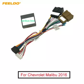 Автомобильный 16-контактный аудио жгут проводов FEELDO с Canbus-коробкой для Chevrolet MALIBU XL 2016, стереопровод для установки