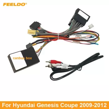 Автомобильный 16-контактный аудио жгут проводов FEELDO для Hyundai Genesis Coupe 09-12, послепродажный стереопровод для установки