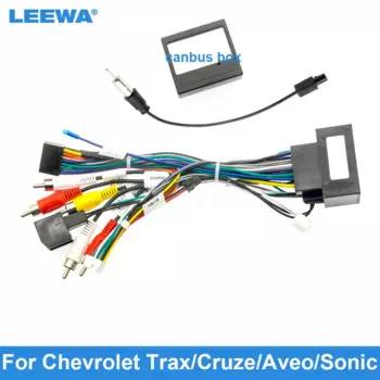 Автомобильный 16-контактный аудио жгут проводов LEEWA с заводским проводом для Chevrolet Trax/Cruze/Aveo/Sonic/для стереопровода Buick Regal
