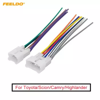 Автомобильный адаптер для жгута проводов FEELDO, 5 пар, для Toyota/Scion, для установки CD/DVD стерео на вторичном рынке, # FD-1794