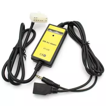 Автомобильный адаптер Moonet с CD на MP3, AUX USB-вход (5 + 7 контактов) для Toyota Yaris Camry Corolla Avensis RAV4 и Lexus