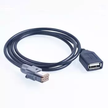 Автомобильный Aux аудио вход, разъем провода для передачи данных к USB-адаптеру-коннектор для Toyota NHZN-W60G NHZN-X61G