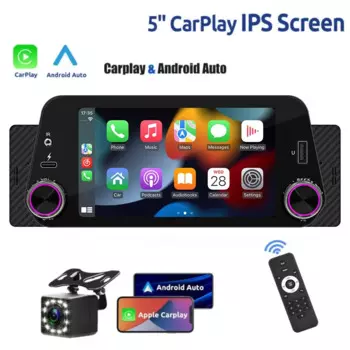 Автомобильный беспроводной радиоприемник CarPlay, Bluetooth, громкая связь, Android Auto, A2DP, 5 дюймов MP5, USB Mirrorlink, аудиосистема 1 Din, F152W