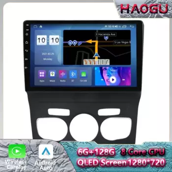Автомобильный Центральный GPS-навигатор, подходит для моделей 13-18 Citroen C4, с большим экраном, под управлением Android, с функцией Carplay