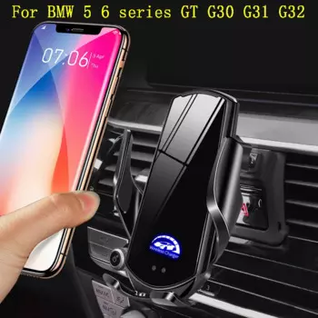 Автомобильный держатель для телефона для BMW 5 6 серии G30 G32, Беспроводная зарядка, аксессуары для интерьера