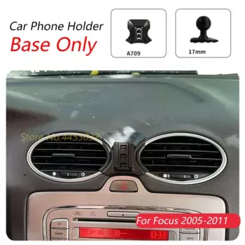 Автомобильный держатель для телефона Ford Focus 2 MK2 2005-2011, специальный фиксированный кронштейн, основание 17 мм, не блокирующий воздуховыпускное отверстие, аксессуары для интерьера