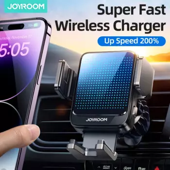 Автомобильный держатель для телефона Joyroom, 15 Вт, Автоматическое Быстрое беспроводное зарядное устройство для iPhone 15, 14, 13 Pro Max, Samsung Z, откидной держатель для телефона, автомобильное крепление