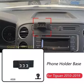 Автомобильный держатель для телефона, специальные крепления для Volkswagen Tiguan 2010-2019, фиксированный кронштейн для выпуска воздуха, аксессуары с шариком 17 мм