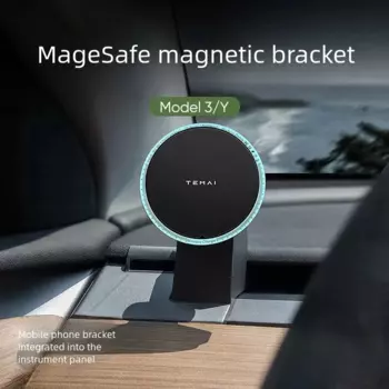 Автомобильный держатель для телефона Tesla, магнитное беспроводное автомобильное зарядное устройство, модель 3, модель Y, аксессуары
