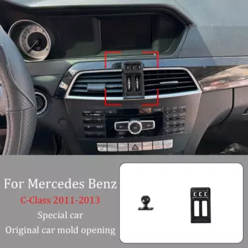 Автомобильный держатель телефона для Benz C-Class 2011-2013, проекция экрана «сделай сам», беспроводное зарядное устройство, инфракрасный индукционный фиксированный кронштейн