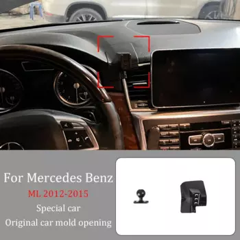 Автомобильный держатель телефона для Mercedes Benz ML 2012-2015, проекция экрана «сделай сам», беспроводное зарядное устройство, инфракрасный индукционный фиксированный кронштейн
