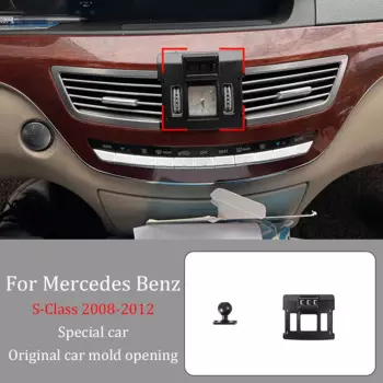 Автомобильный держатель телефона для Mercedes Benz S-Class 2008-2012 DIY проекция экрана беспроводное зарядное устройство инфракрасный индукционный фиксированный кронштейн