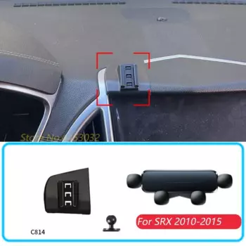 Автомобильный держатель телефона и основание для Cadillac SRX 2010-2015, гравитационная подставка, поддержка горизонтального GPS-крепления для мобильного кронштейна, аксессуары