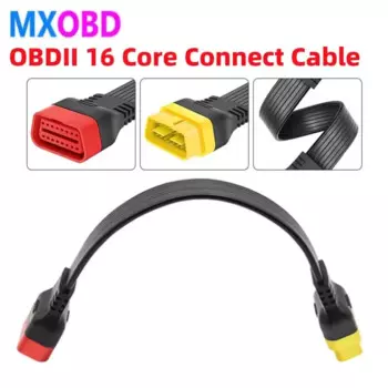 Автомобильный гибкий удлинитель OBD2 II для запуска кабеля Easydiag/THINKDIAG/THINKDRIVER/ELM327 OBDII