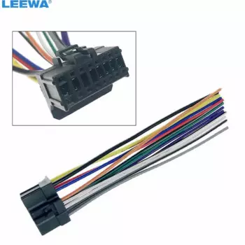 Автомобильный ISO 16-контактный адаптер LEEWA для проводки радио для Pioneer AVH-100 AVH200BT CD Radop, кабель питания # CA6477