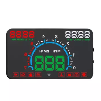 Автомобильный проектор лобового стекла E350, цифровой спидометр OBD2, отображение показателей приборов, превышения скорости, воды, температуры, оборотов в минуту, напряжения