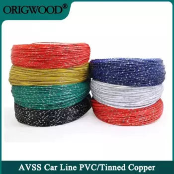 Автомобильный провод AVSS 10/50/100 м 24 22 20 18 16 14AWG аудиокабель для динамиков OFC бескислородная медная витая пара кабель питания линия
