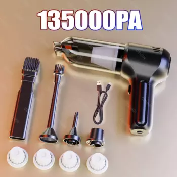 Автомобильный пылесос 135000 PA мини портативный мощный беспроводной пылесос домашний автомобильный пылесос