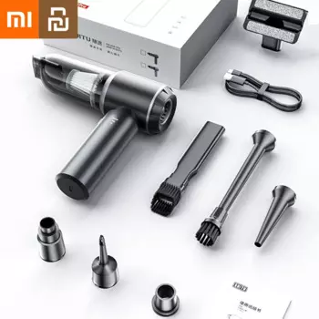 Вертикальный/ручной пылесос Xiaomi, 100 Вт, беспроводной, влажная уборка, пылесборник