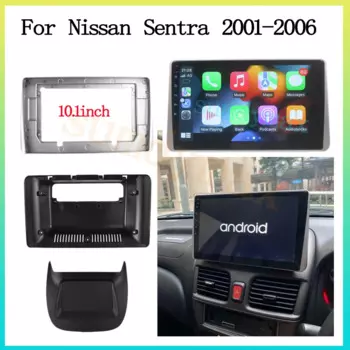 Автомобильный радиоприемник 10,1 дюйма, 2 Din, рамка для Nissan Sentra Sunny B15 2001-2006, большой экран, 2 Din, android, автомобильный радиоприемник, рамка