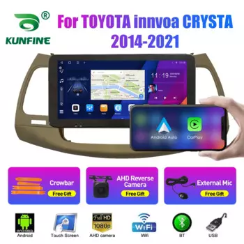 Автомобильный радиоприемник 10,33 дюйма для TOYOTA Innvoa CRYSTA 2014-2021 2Din Android автомобильный стерео DVD GPS навигатор плеер QLED экран Carplay