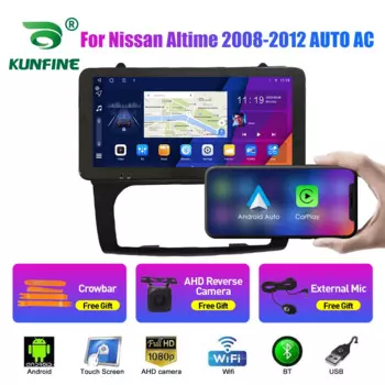 Автомобильный радиоприемник 10,33 дюйма для Nissan Altime 2008-2012 Авто AC 2Din Android автомобильный стерео DVD GPS навигатор плеер QLED экран Carplay