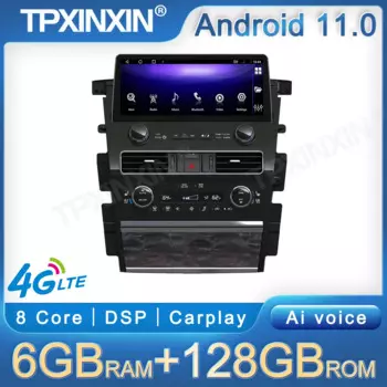 Автомобильный радиоприемник 12,3 дюйма для Nissan патруль Y62 2010-2021 Android11, GPS-навигация, мультимедийный плеер, стерео головное устройство, видео DSP Carplay
