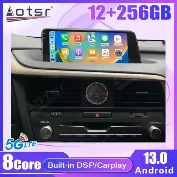 Автомобильный радиоприемник 12,3 дюйма для Lexus RX 2009-2021 NX 2014-2020, Android 13, автомобильный стерео Мультимедийный видеоплеер, навигация GPS Carplay