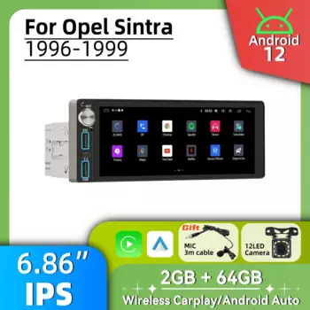 Автомобильный радиоприемник 1Din, авторадио, Android, мультимедиа для Opel Sintra 1996-1999, 6,86 дюйма, стерео головное устройство, Carplay, Android, авто, GPS-навигация