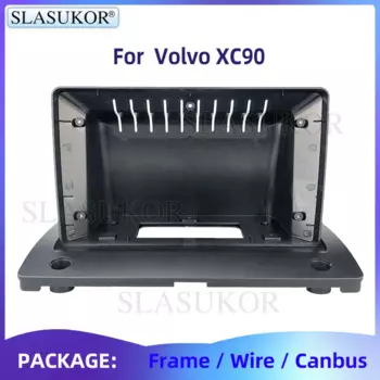 Автомобильный радиоприемник 2 Din, 9 дюймов, GPS рамка для Volvo XC90 2001-2013, комплект крепления для приборной панели, без DVD, Android, аксессуары для мультимедийных проигрывателей