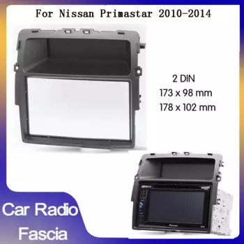 Автомобильный радиоприемник 2 Din для Nissan Primastar Trafic Vivaro 2010-2014, автомобильный радиоприемник, рамка, панель, DVD-плеер, комплекты ободок