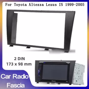 Автомобильный радиоприемник 2Din для Lexus IS200 IS300 Toyota Altezza 1995-2006, видеопанель, плеер, аудиоприборная панель, 2-диночная рамка, крепление на приборную панель