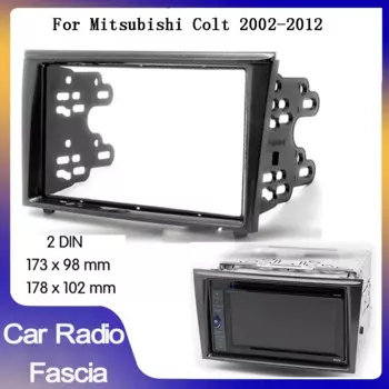 Автомобильный радиоприемник 2din, Fascia для Mitsubishi colt 2002-2012, автомобильный радиоприемник, панель, рамка для ремонта автомобиля, рамка для DVD-плеера