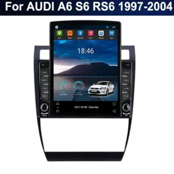 Автомобильный радиоприемник 8 + 128G Android13 Carplay, стереоприемник для AUDI A6 S6 RS6 1997 1998 -2004 Tesla, мультимедийный плеер