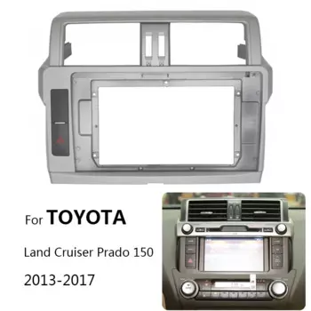 Автомобильный радиоприемник 9/10 дюйма, комплект рамок для TOYOTA Land Cruiser Prado 2013-2017, автомобильная стереосистема, центральная консоль, облицовка, лицевая панель