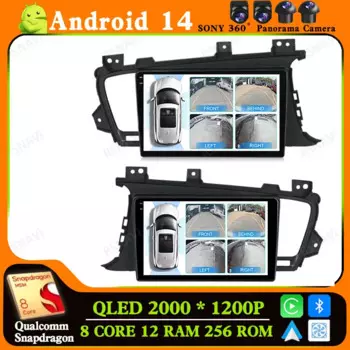 Автомобильный радиоприемник Andoird 14 для Kia Optima 3 K5 TF T 2010 2011 2012 2013 2014 2015 GPS мультимедийный стерео головное устройство DVD Viedo Player BT