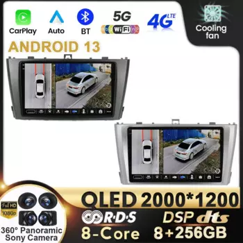 Автомобильный радиоприемник Android13 для Toyota Avensis T27 2009-2015, GPS-навигация, мультимедийный плеер, Carplay, сенсорный экран, автомобильный стереоприемник