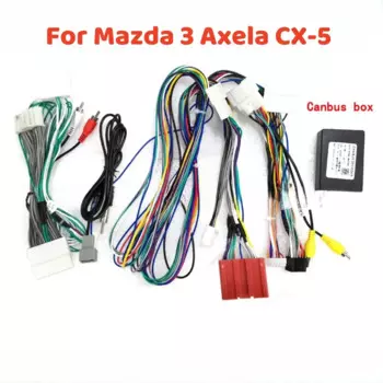 Автомобильный радиоприемник Canbus для 2014 MAZDA/CX5/3 для 2004-2009 MAZDA 3/ AXELA, радио, жгут проводов, кабель питания, автомобильный радиоприемник