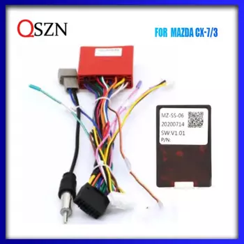 Автомобильный радиоприемник Canbus Box MZ-SS-06/MZ-SS-02/RP5-MZ-002 для MAZDA/CX-7/3 2014 года, для 2004-2009 MAZDA 3/AELA, жгут проводов, кабель питания
