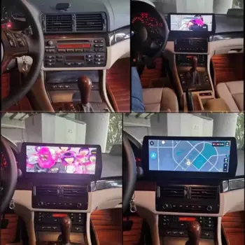 Автомобильный радиоприемник Carplay для BMW 3 серии E46 1998-2006 Android13 256G с сенсорным экраном, мультимедийный плеер, навигация, стерео, 5G, головное устройство