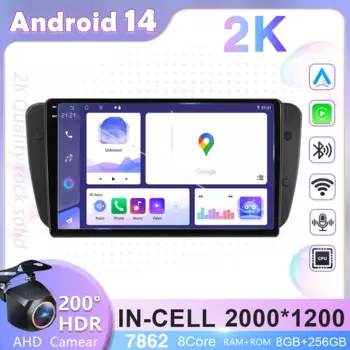 Автомобильный радиоприемник Carplay для Seat Ibiza 6J IV 4 2008-2015 GPS-навигация Android Авто Мультимедийный плеер Стерео 5G Wi-Fi Без 2din Видео
